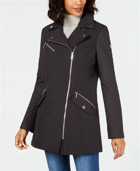 michael michael kors charcoal raincoat